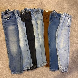 Kids Denim and Cotton Pants Set